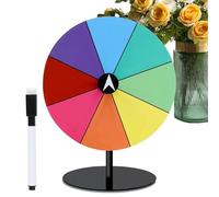 Prize Wheel - Dry Erase Colorful Game Spinner for Graduation | Spin Tabletop Fortune Prize Wheel with Stand | Doodle Game Colorful Dry Erase | Housewarming, New Year, Wedding, Carnival, Party
