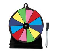 Prizes Spin Wheel, Tabletop Fortune Turntable, 7,87 x 5,91 x 2,76 in Easy
