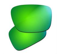 Prizo Lenti di ricambio polarizzate per occhiali da sole Oakley Drop Point OO9367 (verde iridio)
