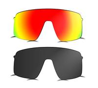 Prizo ORL Lenti polarizzate di ricambio per occhiali da sole Oakley Sutro Lite OO9463-2, Nero e rosso., Large