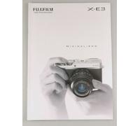 PRL) FUJIFILM X-E3 FOTOCAMERA CATALOGO DEPLIANT CARATTERISTICHE TECNICHE