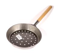 PRL) PADELLA CASTAGNE CALDARROSTE 26cm MANICO LEGNO BOSCO MARRONI GRILL CHESTNUT