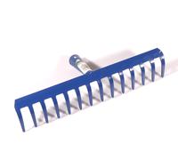 PRL) RASTRELLO GIARDINO 14 DENTI CURVI 35 cm AGEF ITALY GARDEN ERBA GREEN PRATO