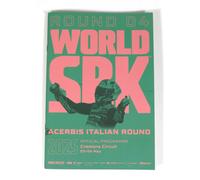 PRL) WORLD SBK ROUND 04 OFFICIAL PROGRAMME CREMONA CIRCUIT STICKERS SUPERBIKE