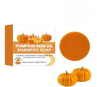 Prldm Shampoo Solido e balsamo alla Zucca Shampoo Solido nutriente, riparatore e idratante all'olio di Semi di Zucca per Capelli Sottili