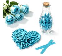 Prmape 101 Pezzi Lettere Capsule Messaggi, Carta Rotolata a Colori Capsule Messaggio in Una Bottiglia di vetro, Pillole Messaggio D'amore per Anniversario Compleanno San Valentino (Type 3)