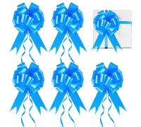Prmape 30 PCS Fiocchi Auto Matrimonio Blu Coccarde Blu Matrimonio Fiocco Matrimonio Auto per Natale, Matrimoni, Feste, San Valentino Decorazione e Compleanno