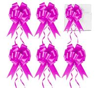Prmape 30 PCS Fiocchi Auto Matrimonio Rosso Rosa Fiocchi per Feste da Tirare Coccarde Fiocchi Autotiranti per Natale, Matrimoni, Feste, San Valentino Decorazione e Compleanno