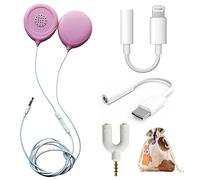 Prnaiev Cuffie per gravidanza per pancia, cuffie per donne incinte, per riprodurre musica in modo sicuro al tuo bambino nel grembo materno, con cavo adattatore Apple e Android, buona qualità del