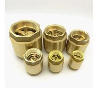 PRNDKYQZ 1pc DN32/DN40/DN50 NPT Ottone Filettatura Femmina in Linea Valvola di Ritegno a Molla 40mm Diametro 200WOG for Il Controllo dell'Acqua(DN32)