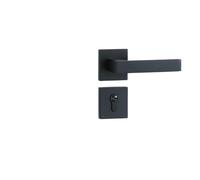 PRNDKYQZ Serratura for Porta divisoria Domestica in Lega di Zinco Nera Maniglia Meccanica for Porta Interna in Legno Serratura Magnetica silenziosa Hardware(Yahei 5845 Silent)