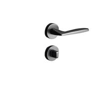 PRNDKYQZ Serratura for Porta Invisibile monofacciale, Porta Interna in Legno Senza Tracce, Porta della Camera da Letto, Maniglia in Lega di Zinco, Serratura for Porta(Steel Gray Stealth A01 95)