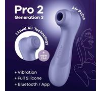 PRO 2 ASPIRACLITORIDE NERO SUCCHIA STIMOLATORE CLITORIDEO CON APP PER DONNA
