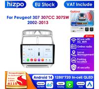 Pro AI 8G + 128G per Peugeot 307 307CC 307SW 2002 - 2013 autoradio lettori Video GPS CarPlay Android Auto 4G WIFI No 2 Din 2din PC frame without screen A