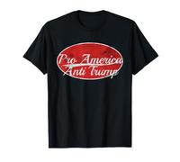 PRO America Anti Trump Patriotic Varsity Style Maglietta