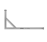 PRO Angolo di arresto in alluminio anodizatto con rinforzo e angolo smussato - Durezza 9 sulla scala Mohs - Angolo di controllo - Squadra da falegname - Angolo di costruzione -50x100cm