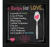 Pro-Art-Bilderpalette, an553o2, Quadretto Scandic-Living Recipe for Love, 35 x 35 cm, Multicolore (Bunt)