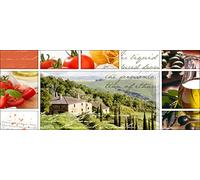 PRO-Art gla390o - Quadro da Parete su Vetro Living in toscany, 50 x 125 cm