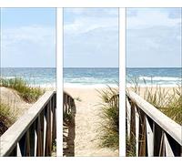 PRO-Art gla622c-dt - Quadro da Parete su Vetro Sky And Sand, 3X 30 x 80 cm
