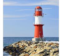 PRO-Art gla692a - Quadro da Parete su Vetro Lighthouse I, 30 x 30 cm