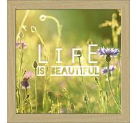 PRO-Art-Immagini Gamma an584o2 - Quadro Scandic-Living, Living Life is Beautiful 35 x 35 cm