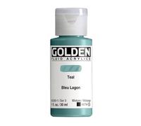 Pro-Art Teal-Golden Fluid Acrilico, Acrilico, Multicolore
