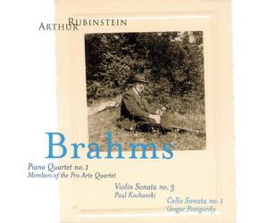 Pro Arte Quarte Rubinstein Collection, Vol. 3- Brahms: Piano Quartet, No. 1 (CD)