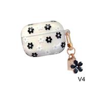(pro.black.white) Headphone case with charm for AirPods 1 2 and AirPods 3 wireless Bluetooth