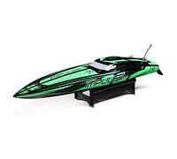 Pro Boat- Impulse 32" Brushless Deep-V RTR with Smart, Black/Green RC Boat, PRB08037T1