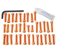 Pro-Bolt EOYA70 - Set di viti motore in alluminio per Yamaha TY 125, colore: Arancione