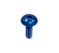 Pro-Bolt LFB516 LFB516-Vite a Testa bombata in Alluminio, M5 x 0,8 mm x 16 mm, Blu