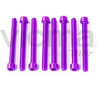 Pro-Bolt PB645-10 - Viti a testa cilindrica in alluminio, 10 pezzi, colore: Rosso