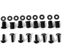 Pro-Bolt SK8 - Set di 8 viti per diaframma in alluminio, colore: Nero