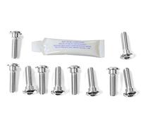 Pro-Bolt SSDISCKAW - Set di 10 viti per parabrezza, in acciaio INOX