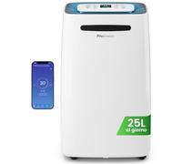 Pro Breeze Deumidificatore 20 l in 24 ore di potenza di deumidificazione - dimensione stanza circa 195 m³ (~ 30 m²) - con 4 modalità di funzionamento, display digitale, tubo di scarico, asciugatura