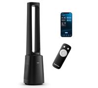 Pro Breeze OmniAir Ventilatore senza rotore da 105 cm con purificatore d'aria - Smart Home Ventilatore, WLAN, app, filtro HEPA 13, 10 velocità - Ventilatore a torre molto silenzioso, 5 modalità