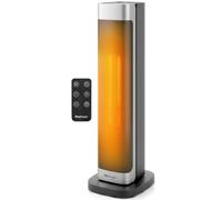 Pro Breeze Thermacube Plus Stufetta Elettrica a Torre Oscillante 2200W - Termoventilatore Potente Basso Consumo per Bagno e Casa, Riscaldamento/Ventilazione, Pannello Touch, Interruttore di Sicurezza