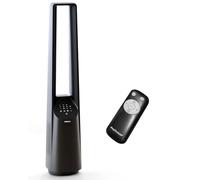 Pro Breeze - Ventilatore senza rotore, 101 cm, motore DC, ventilatore con telecomando, display LED, 6 velocità, 5 modalità di funzionamento, oscillazione automatica a 60°, timer da 7 ore, colore nero