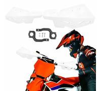 PRO CAKEN Paramani universali per manubrio da 22 mm e 28 mm, staffa in nylon per moto da cross, ATV per SX SXF EXC XCW, bianco