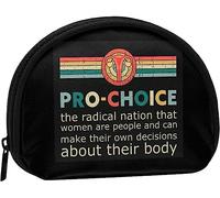 Pro Choice Definition Feminist Women's Rights My Body Choice Portamonete Portafoglio Donna e ragazza Cute Fashion Bag Change Pouch Portachiavi Borsa da donna Regalo