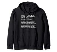 PRO Choice Definizione Il Suo Corpo La Sua Scelta Diritti delle Donne Felpa con Cappuccio
