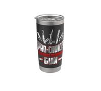 PRO-CHOICE Gun Rights Divertente 2 ° emendamento Diritti sul retro Bicchiere termico in acciaio inox doppia parete