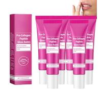 Pro-Collagene Peptide Lipgloss Balsamo per labbra secche per labbra idratanti notturne, formato da viaggio, balsamo idratante per la cura delicata (6)