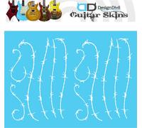 Pro Custom BARB WIRE adesivi per decalcomanie per chitarra adatti a tutte...
