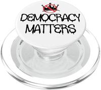Pro Democracy Matters Sign,No Kings in America Anti Fascism PopSockets PopGrip per MagSafe