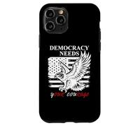 Pro Democracy Needs Your Courage No Kings USA Resist Fascism Custodia per iPhone 11 Pro