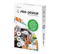 Pro Design 10260059101 - Risma di carta per stampante laser a colori, A4, 160 g, 250 fogli, colore bianco