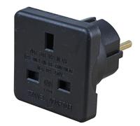 Pro Elec - 1518A BLK 2PK - Adattatore Da Viaggio UK A Europeo BLK 2 Pack