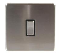 PRO ELEC - Interruttore luce 1 posto, cromo spazzolato
