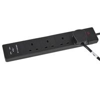 Pro Elec - PEL00110 - Cavo Di Estensione A 4 Vie Con 2 Usb, 3m Nero